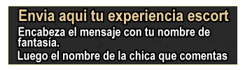 envia tu experiencia con la escort